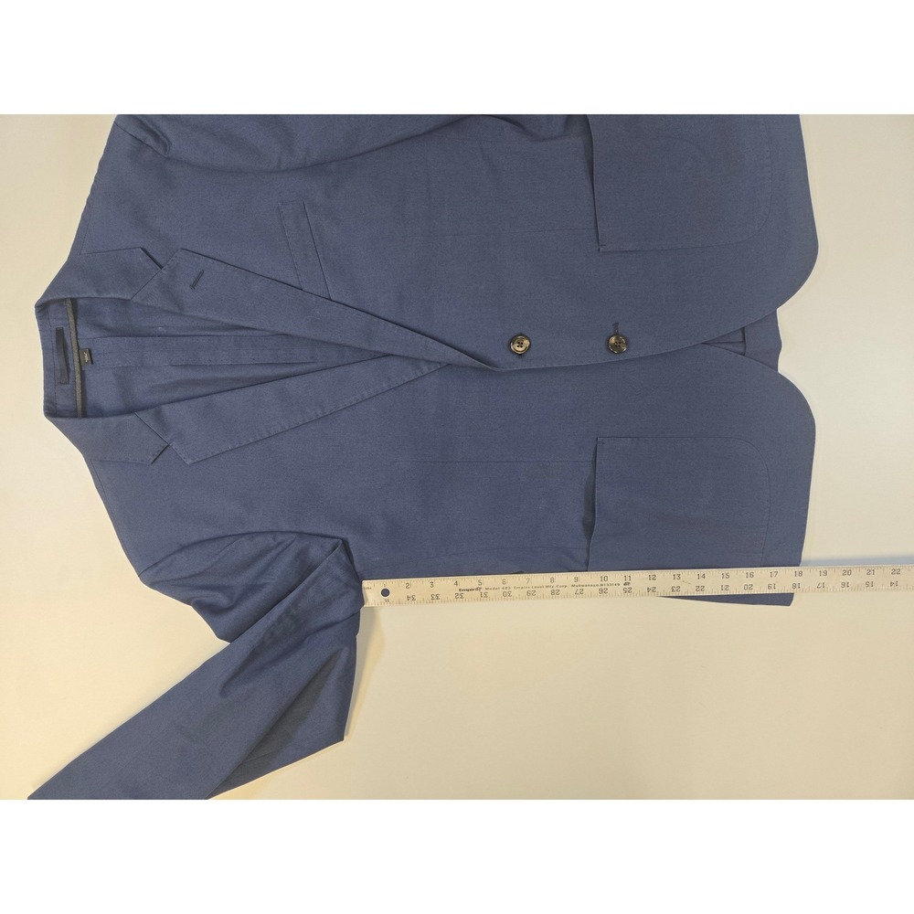 J.Crew Ludlow Blazer 40S Mens Navy Blue Larusmiani Italian Cotton Sport Coat - Picture 13 of 13